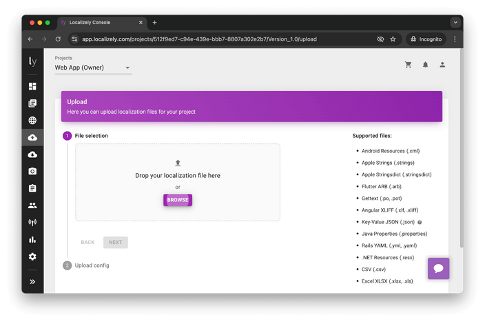 NextJS localization JSON file upload