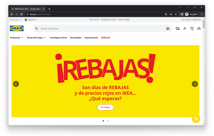 Ikea - Online shop Puerto Rico (Spanish)