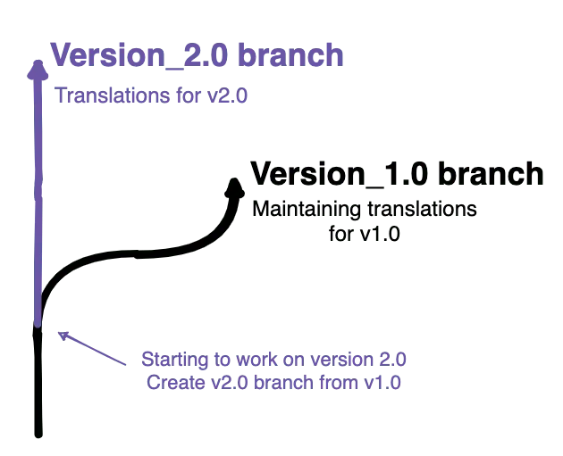 Branching per app version