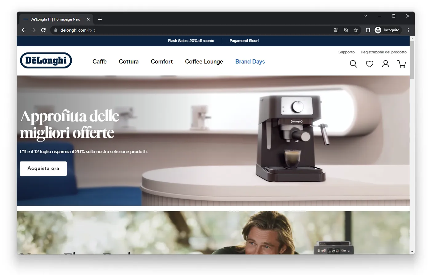 De'Longhi - Landing page Italy (Italian)