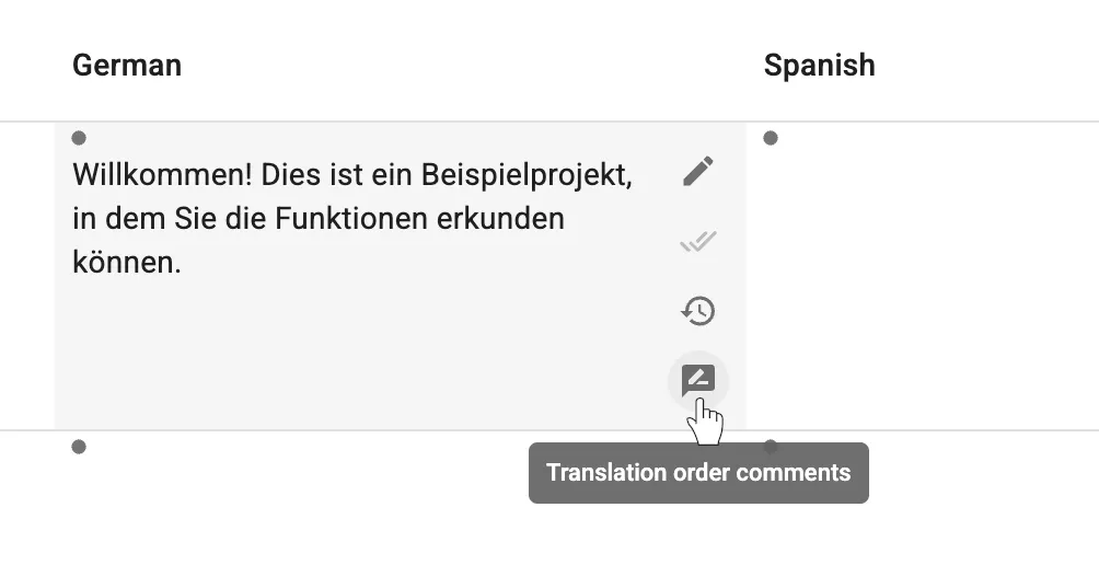 Translation order comments